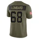 Youth Joey Lombard Kansas City Chiefs ＃68 Limited Olive 2025 Salute to Service Jersey