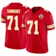 Youth Josh Simmons Kansas City Chiefs ＃71 Limited Red Vapor F.U.S.E. Jersey