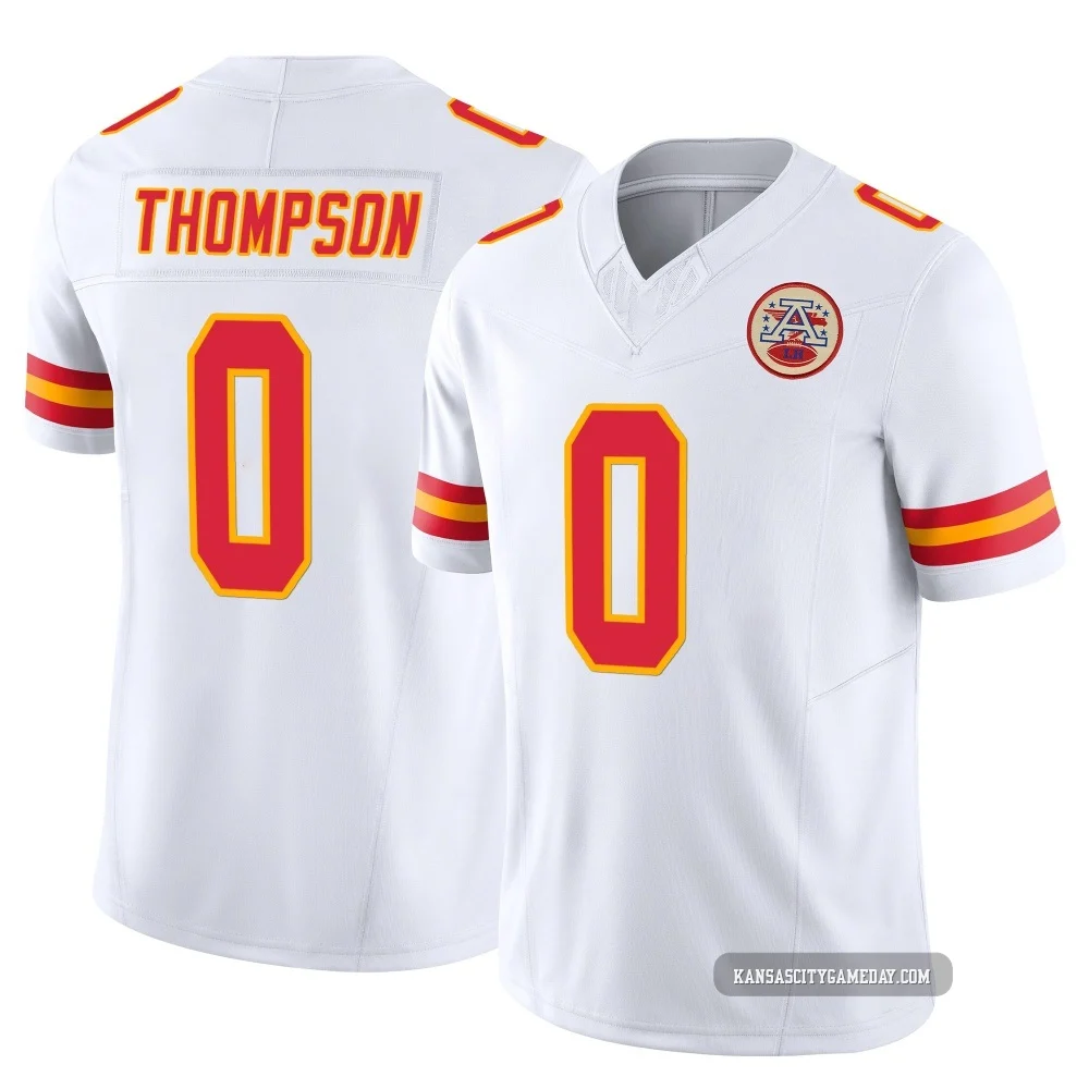 Youth Josh Thompson Kansas City Chiefs ＃0 Limited White Vapor F.U.S.E. Jersey