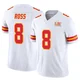 Youth Justyn Ross Kansas City Chiefs ＃8 Limited White Vapor F.U.S.E. Super Bowl LIX Jersey