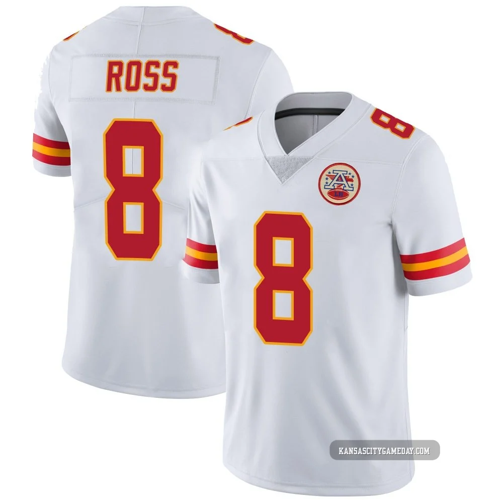 Youth Justyn Ross Kansas City Chiefs ＃8 Limited White Vapor Untouchable Jersey