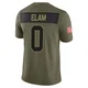 Youth Kaiir Elam Kansas City Chiefs ＃0 Limited Olive 2025 Salute to Service Jersey