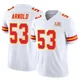 Youth Kam Arnold Kansas City Chiefs ＃53 Limited White Vapor F.U.S.E. Super Bowl LIX Jersey