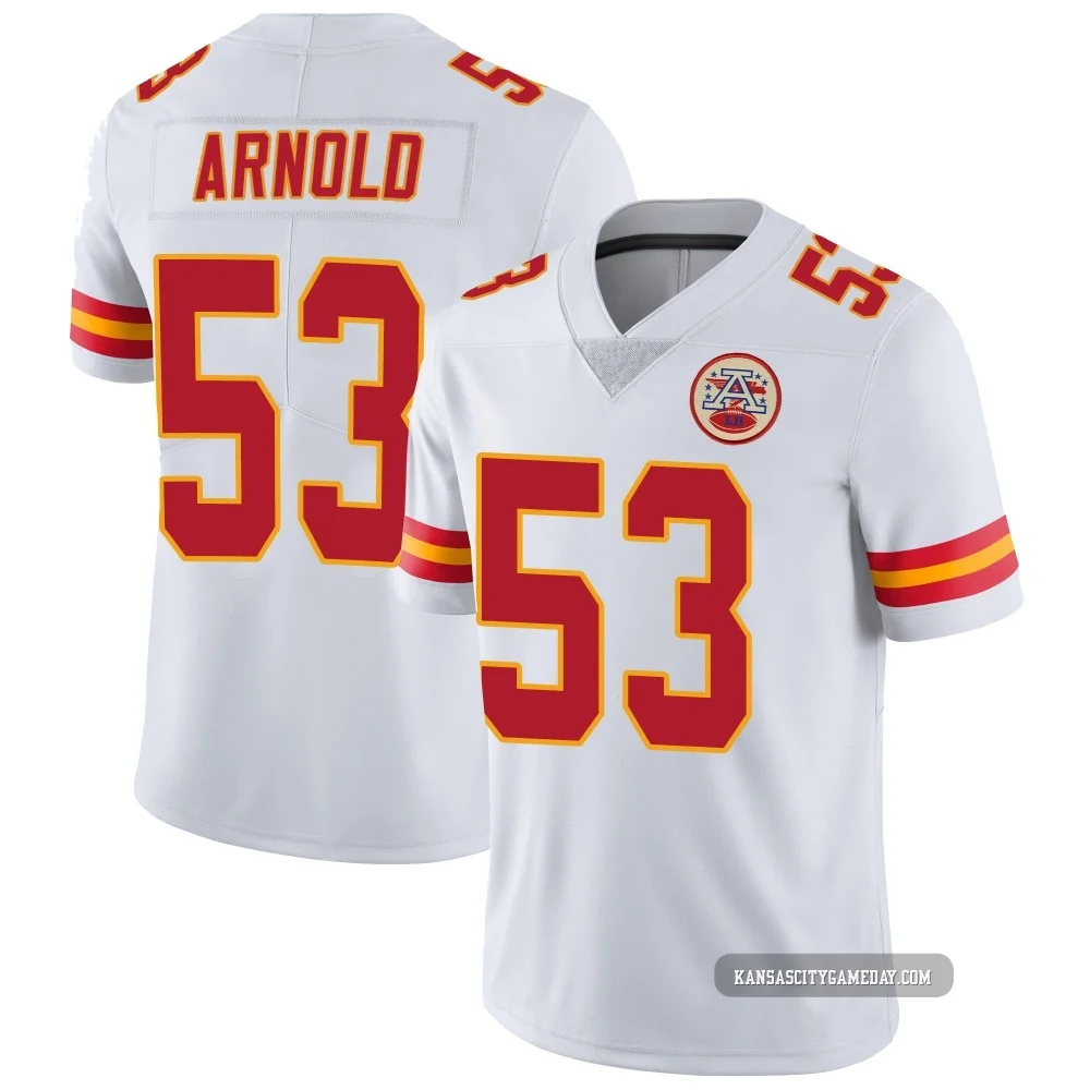Youth Kam Arnold Kansas City Chiefs ＃53 Limited White Vapor Untouchable Jersey