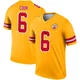 Youth Kenny Cook Kansas City Chiefs ＃6 Legend Gold Inverted Jersey