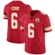 Youth Kenny Cook Kansas City Chiefs ＃6 Limited Red Team Color Vapor Untouchable Jersey