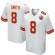 Youth Key'Shawn Smith Kansas City Chiefs ＃8 Game White Jersey