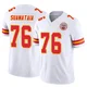 Youth Kingsley Suamataia Kansas City Chiefs ＃76 Limited White Vapor F.U.S.E. Jersey