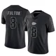 Youth Kristian Fulton Kansas City Chiefs ＃8 Limited Black Reflective Jersey