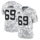 Youth Kyle Long Kansas City Chiefs ＃69 Limited Arctic Camo 2024 Salute to Service Jersey