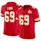 Youth Kyle Long Kansas City Chiefs ＃69 Limited Red Vapor F.U.S.E. Super Bowl LIX Jersey