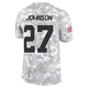 Youth Larry Johnson Kansas City Chiefs ＃27 Limited Arctic Camo 2024 Salute to Service Jersey