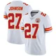 Youth Larry Johnson Kansas City Chiefs ＃27 Limited White Vapor Untouchable Jersey