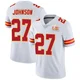 Youth Larry Johnson Kansas City Chiefs ＃27 Limited White Vapor Untouchable Super Bowl LIX Jersey