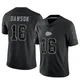 Youth Len Dawson Kansas City Chiefs ＃16 Limited Black Reflective Jersey