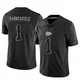 Youth Leon Sandcastle Kansas City Chiefs ＃1 Limited Black Reflective Jersey