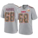 Youth Marcus Harris Kansas City Chiefs ＃68 Game Gray Atmosphere Fashion Super Bowl LIX Jersey