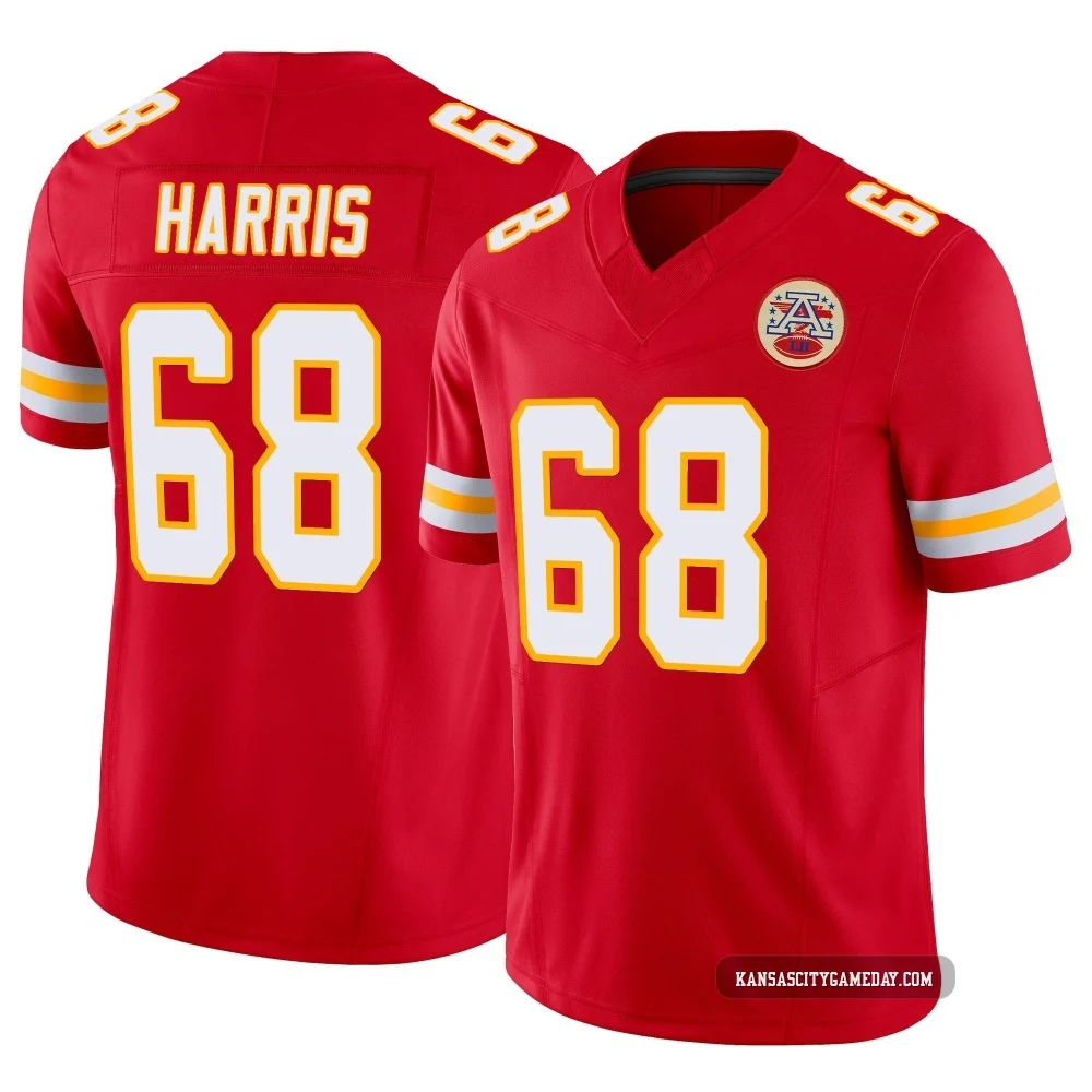 Youth Marcus Harris Kansas City Chiefs ＃68 Limited Red Vapor F.U.S.E. Jersey