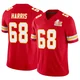 Youth Marcus Harris Kansas City Chiefs ＃68 Limited Red Vapor F.U.S.E. Super Bowl LIX Jersey
