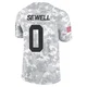 Youth Marlen Sewell Kansas City Chiefs ＃0 Limited Arctic Camo 2024 Salute to Service Jersey