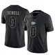 Youth Marlen Sewell Kansas City Chiefs ＃0 Limited Black Reflective Jersey