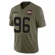 Youth Marlon Tuipulotu Kansas City Chiefs ＃96 Limited Olive 2025 Salute to Service Jersey