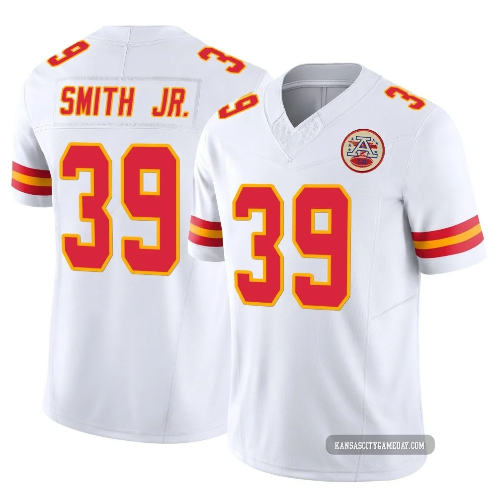 Youth Melvin Smith Jr. Kansas City Chiefs ＃39 Limited White Vapor F.U.S.E. Jersey