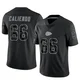 Youth Mike Caliendo Kansas City Chiefs ＃66 Limited Black Reflective Jersey