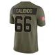 Youth Mike Caliendo Kansas City Chiefs ＃66 Limited Olive 2025 Salute to Service Jersey