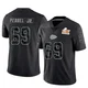 Youth Mike Pennel Jr. Kansas City Chiefs ＃69 Limited Black Reflective Super Bowl LIX Jersey