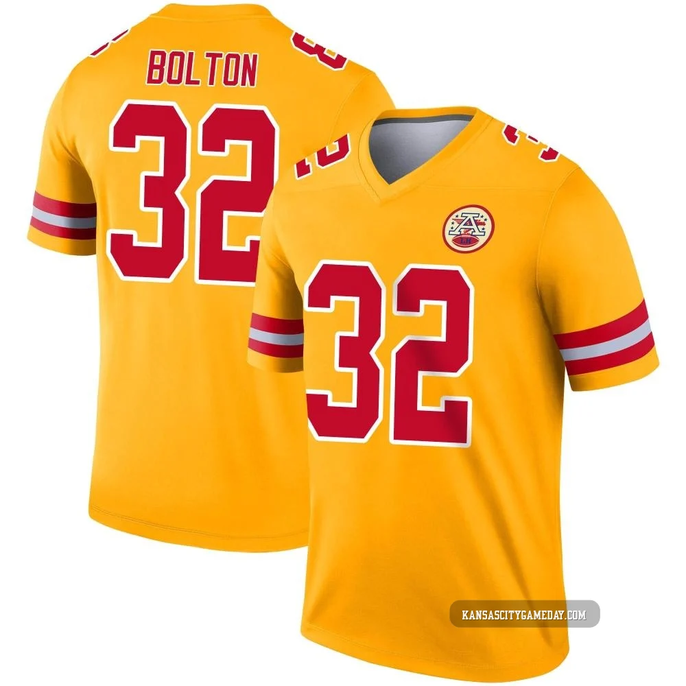 Youth Nick Bolton Kansas City Chiefs ＃32 Legend Gold Inverted Jersey