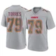 Youth Nick Torres Kansas City Chiefs ＃79 Game Gray Atmosphere Fashion Jersey