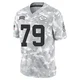 Youth Nick Torres Kansas City Chiefs ＃79 Limited Arctic Camo 2024 Salute to Service Jersey