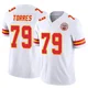 Youth Nick Torres Kansas City Chiefs ＃79 Limited White Vapor F.U.S.E. Jersey