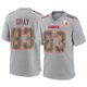 Youth Noah Gray Kansas City Chiefs ＃83 Game Gray Atmosphere Fashion Super Bowl LIX Jersey