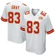 Youth Noah Gray Kansas City Chiefs ＃83 Game White Super Bowl LIX Jersey