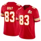 Youth Noah Gray Kansas City Chiefs ＃83 Limited Red Vapor F.U.S.E. Super Bowl LIX Jersey