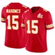 Youth Patrick Mahomes Kansas City Chiefs ＃15 Limited Red Vapor F.U.S.E. Super Bowl LIX Jersey