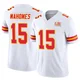Youth Patrick Mahomes Kansas City Chiefs ＃15 Limited White Vapor F.U.S.E. Super Bowl LIX Jersey