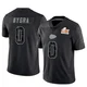 Youth Pete Nygra Kansas City Chiefs ＃0 Limited Black Reflective Super Bowl LIX Jersey