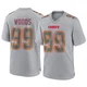 Youth Peter Woods Kansas City Chiefs ＃99 Game Gray Atmosphere Fashion Jersey