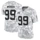 Youth Peter Woods Kansas City Chiefs ＃99 Limited Arctic Camo 2024 Salute to Service Jersey