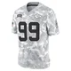 Youth Peter Woods Kansas City Chiefs ＃99 Limited Arctic Camo 2024 Salute to Service Jersey