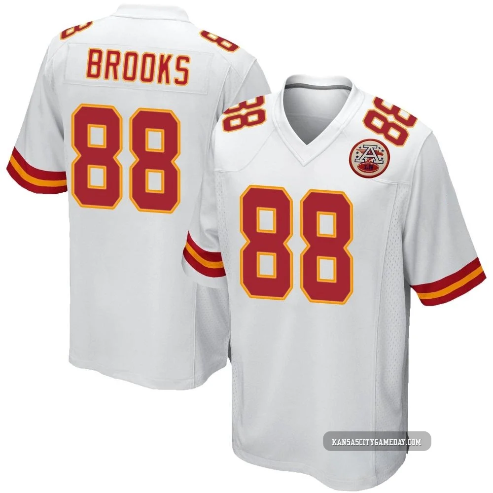 Youth Phillip Brooks Kansas City Chiefs ＃88 Game White Jersey