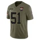 Youth R Mason Thomas Kansas City Chiefs ＃51 Limited Olive 2025 Salute to Service Jersey