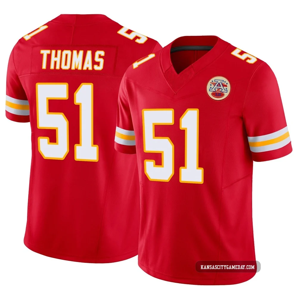 Youth R Mason Thomas Kansas City Chiefs ＃51 Limited Red Vapor F.U.S.E. Jersey