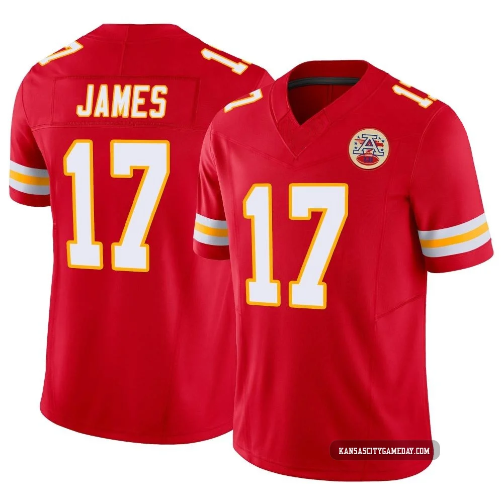 Youth Richie James Kansas City Chiefs ＃17 Limited Red Vapor F.U.S.E. Jersey