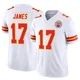 Youth Richie James Kansas City Chiefs ＃17 Limited White Vapor F.U.S.E. Jersey