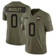 Youth Shaun Bradley Kansas City Chiefs ＃0 Limited Olive 2025 Salute to Service Jersey