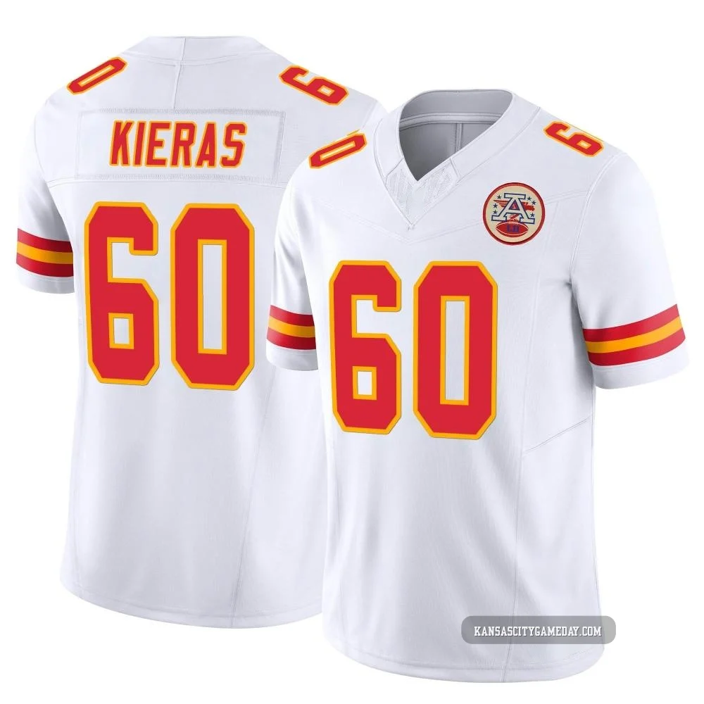 Youth Tautvydas Kieras Kansas City Chiefs ＃60 Limited White Vapor F.U.S.E. Jersey